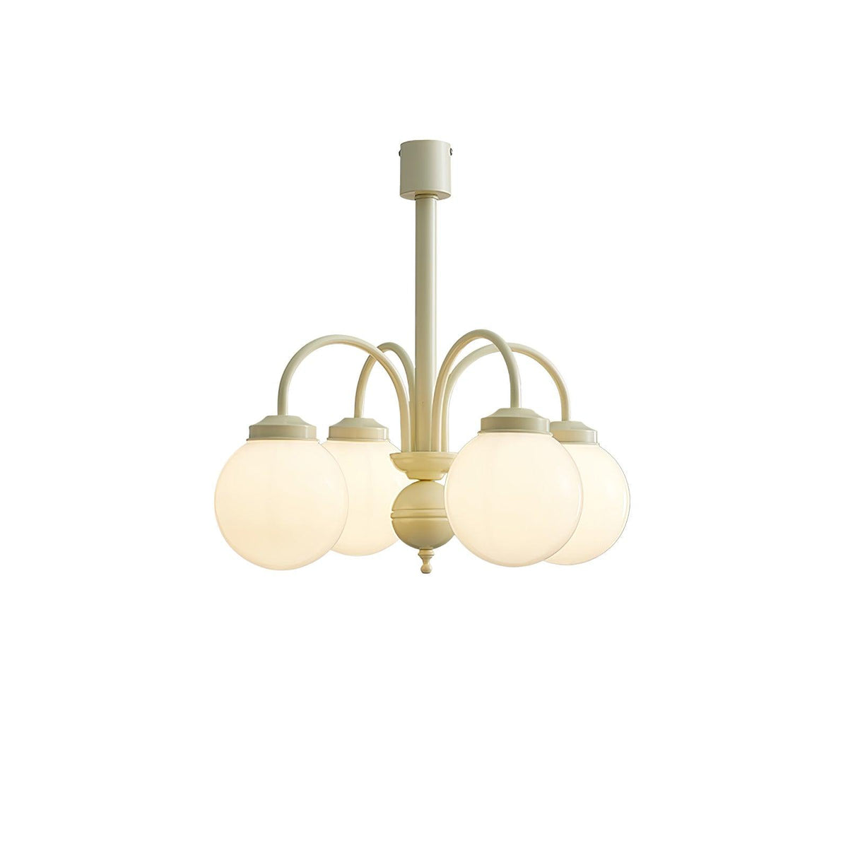 Velaora Chandelier Cream Glass Spheres