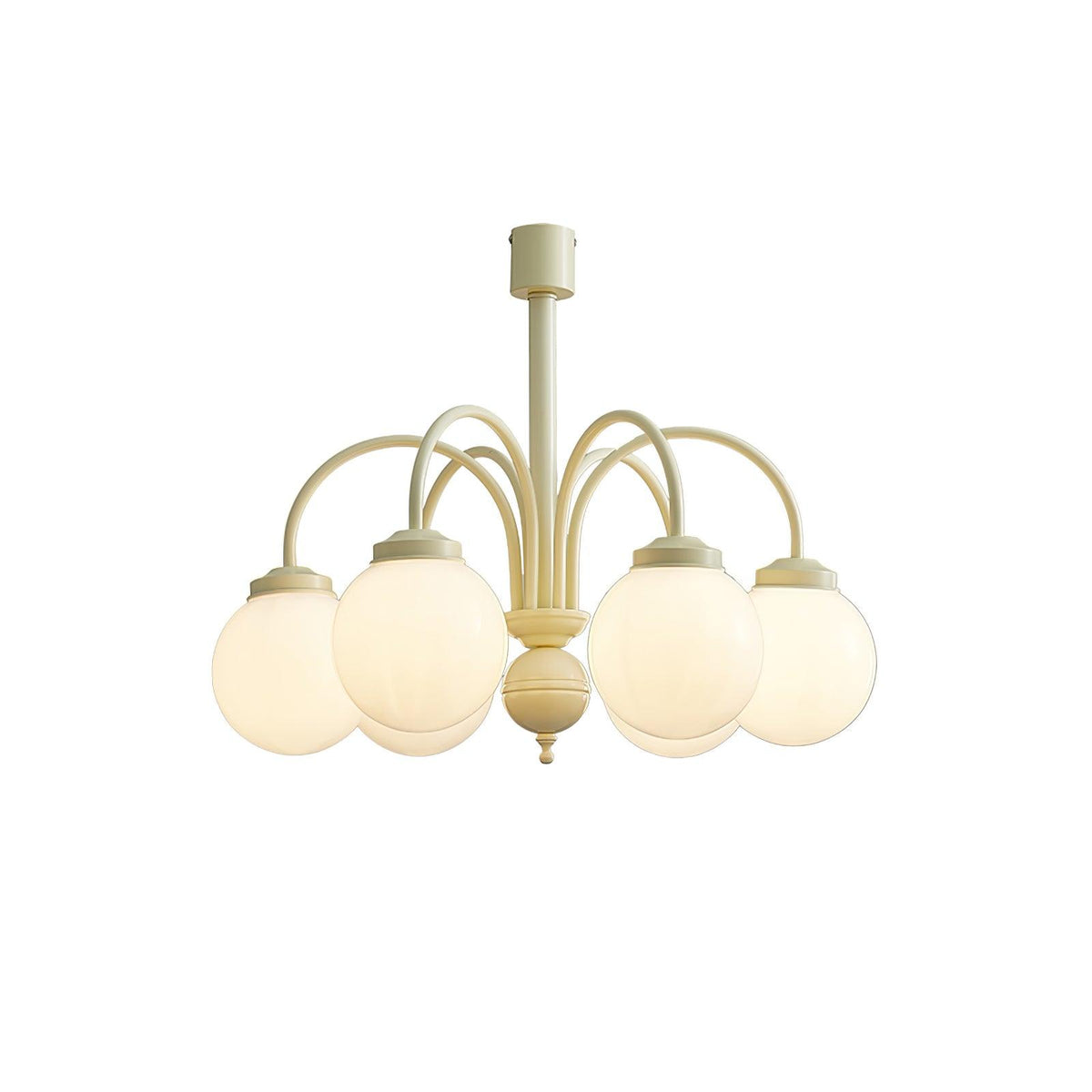 Velaora Chandelier Cream Glass Spheres