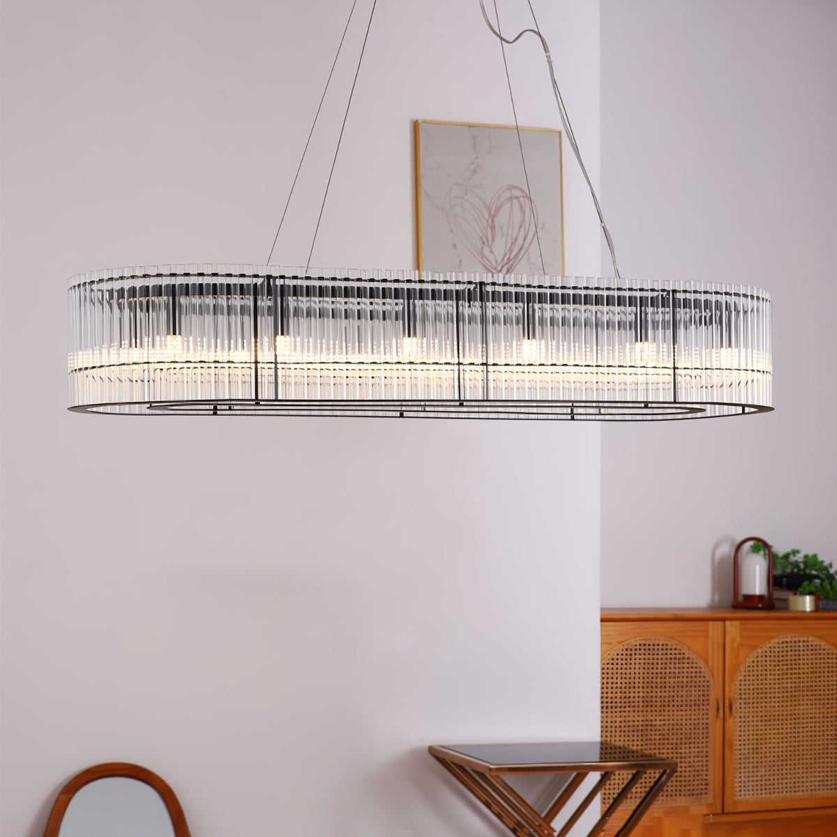 Celivia Pendant Lamp Glass Tube Ring Modern Luxury