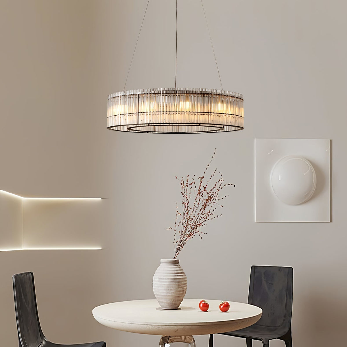 Celivia Pendant Lamp Glass Tube Ring Modern Luxury