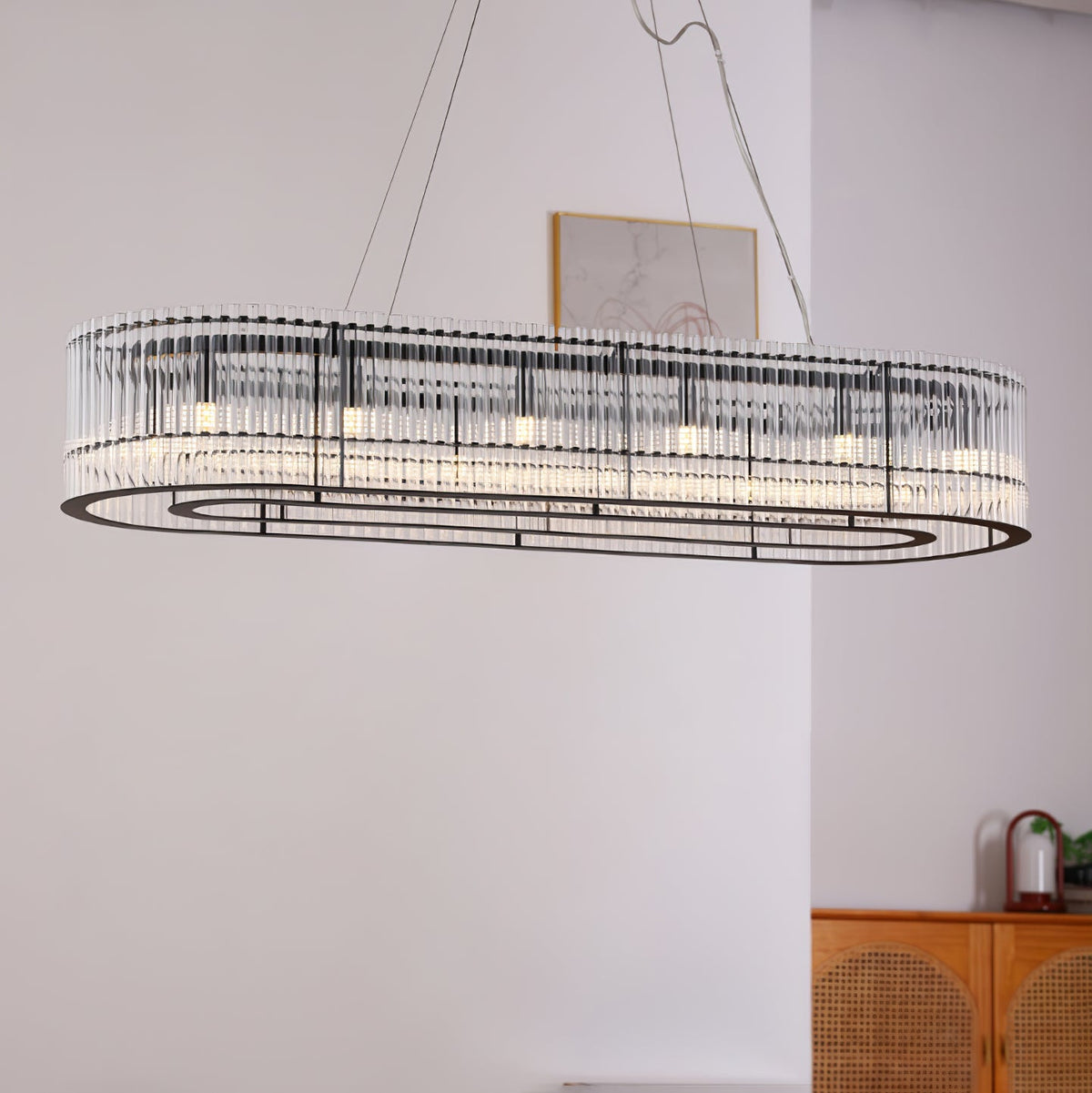 Celivia Pendant Lamp Glass Tube Ring Modern Luxury