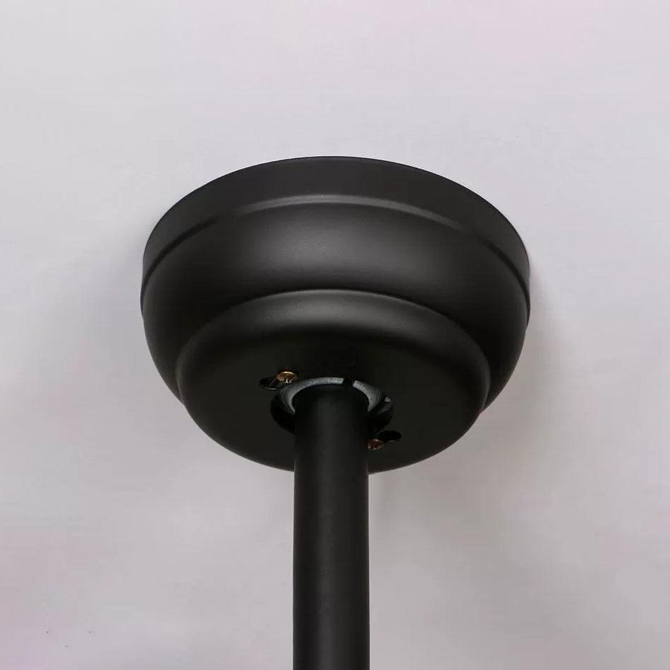 Zazoren Vintage Black Glass Ceiling Fan Light