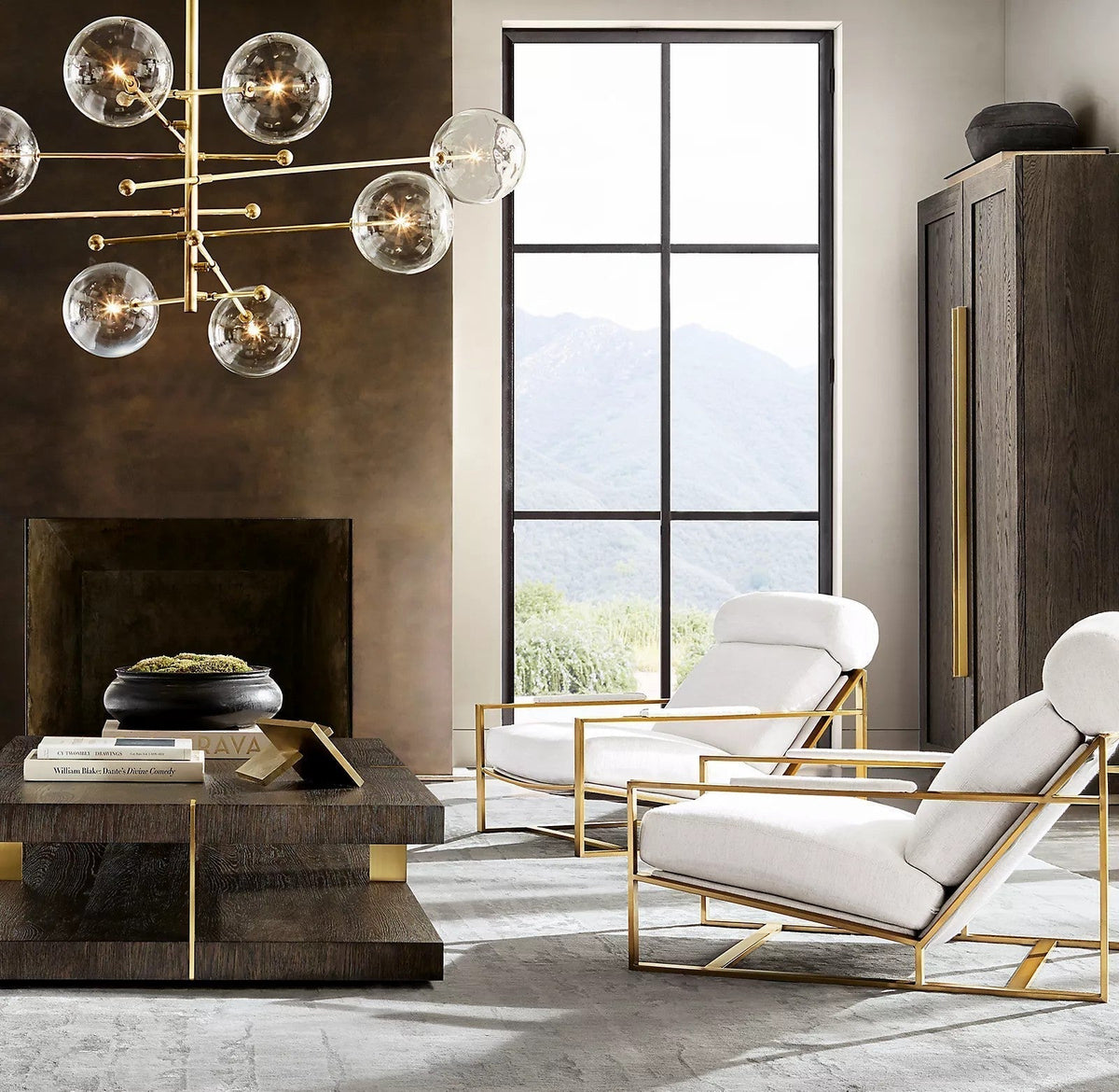 Orbit Contemporary Glass Chandelier