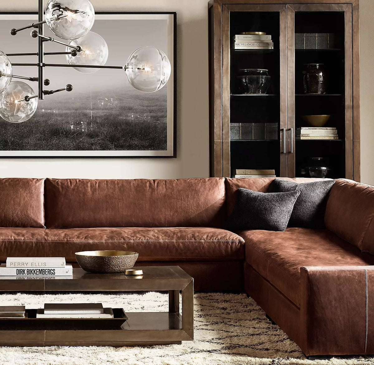 Orbit Contemporary Glass Chandelier