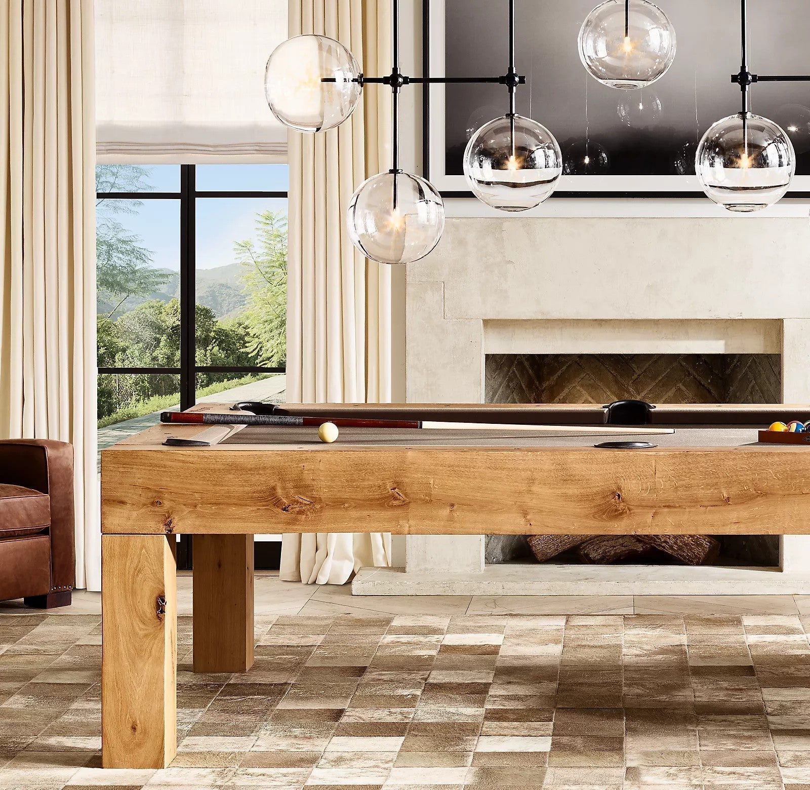 Orbit Contemporary Glass Chandelier