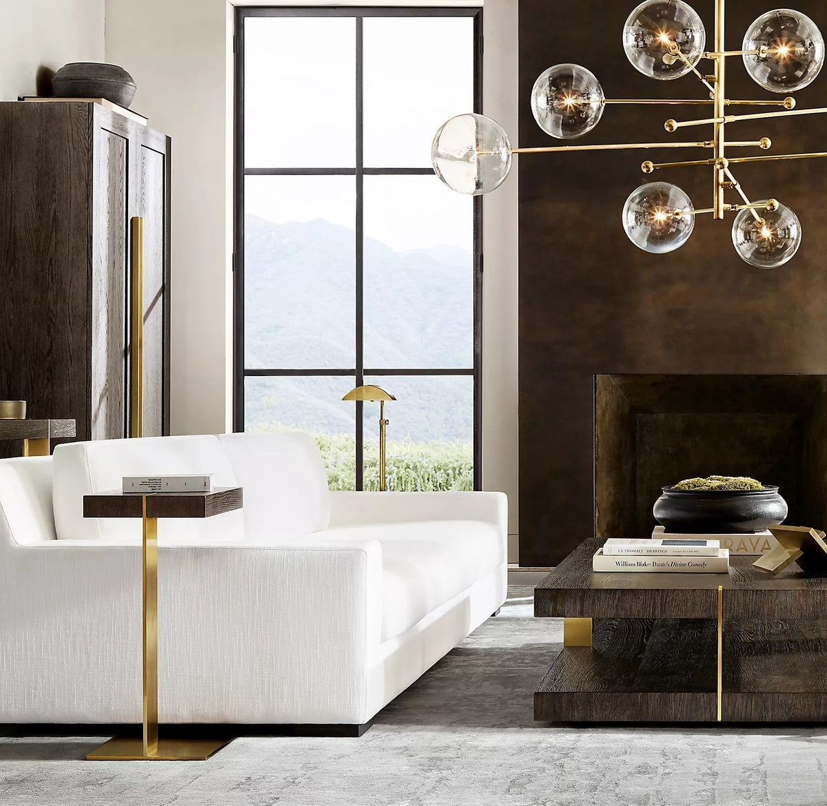 Orbit Contemporary Glass Chandelier