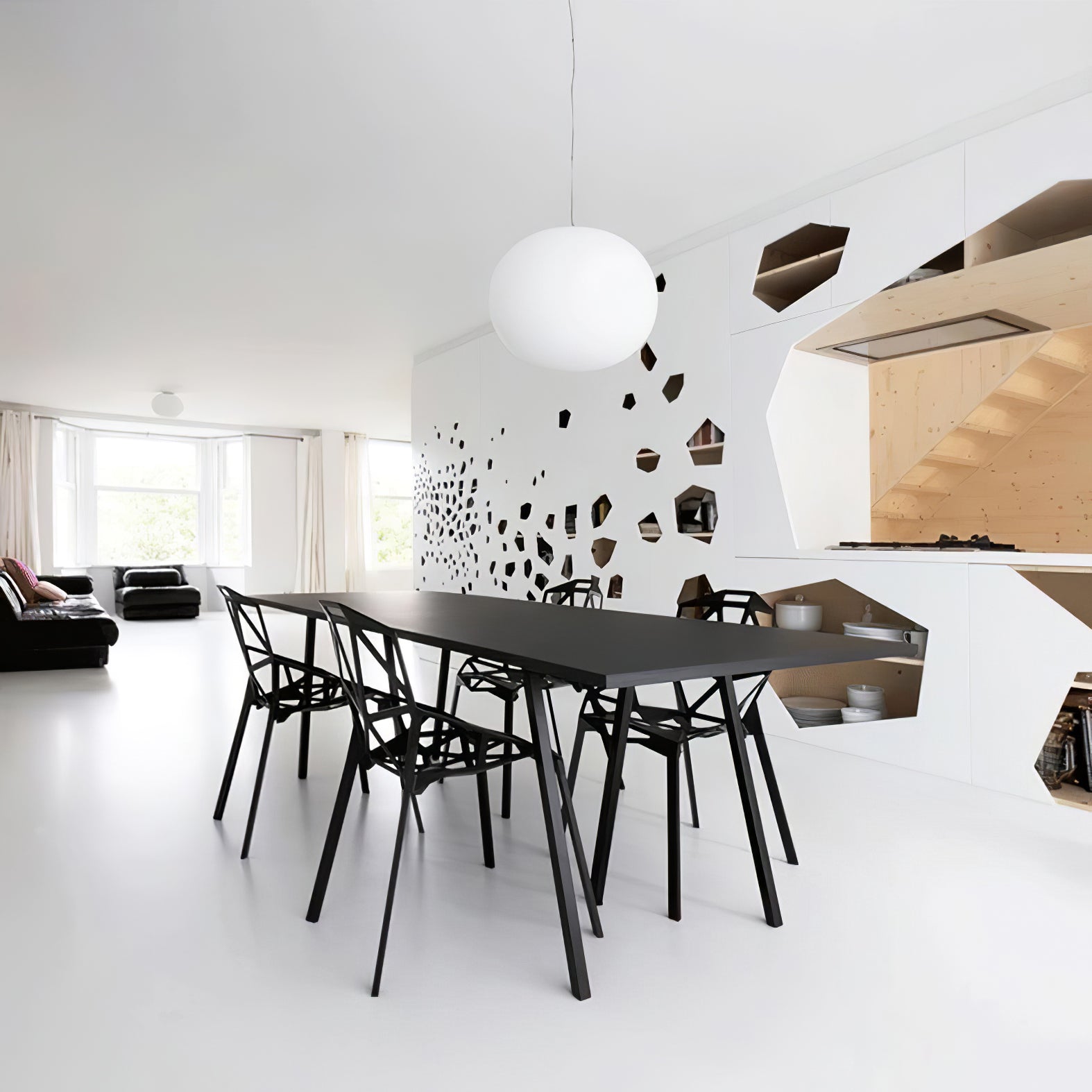 Qersy Modern Glass Pendant Lamp