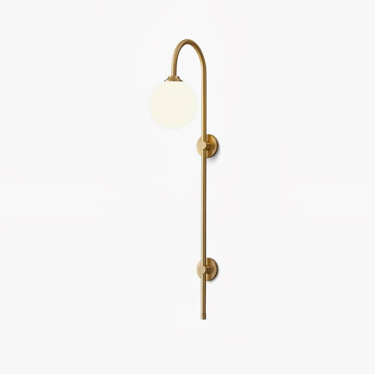 Nyvaris Modern Minimalist Globe Brass Glass Sconce Wall lamp