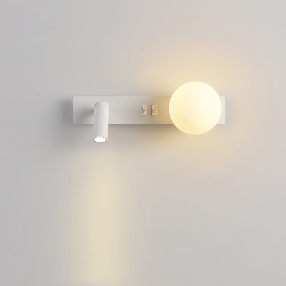 Thalior Modern Minimalist Slim Glass Wall lamp