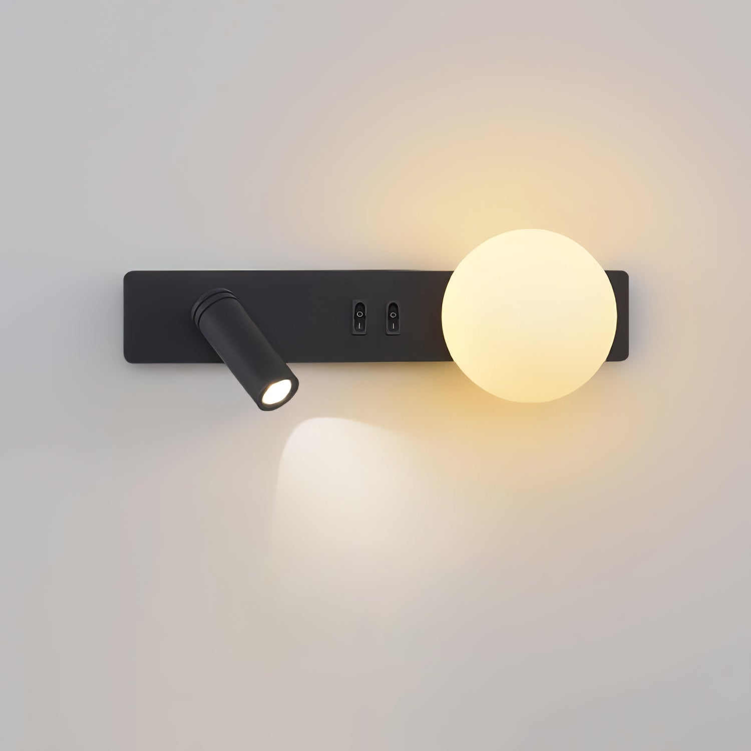 Thalior Modern Minimalist Slim Glass Wall lamp
