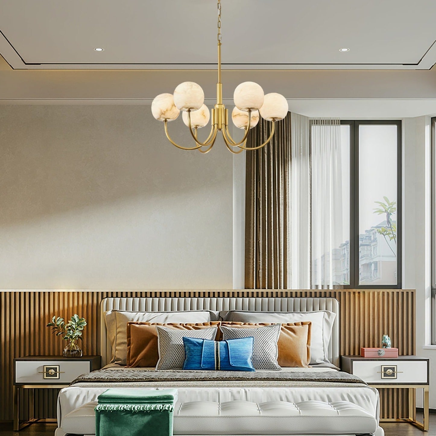Chandelier  Alabaster Luxury