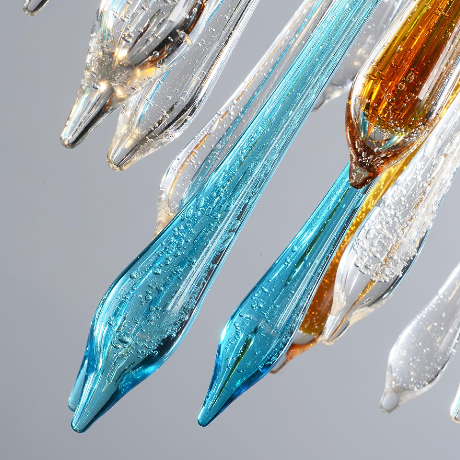 Krashen Chandelier Teardrop Glass Luxe