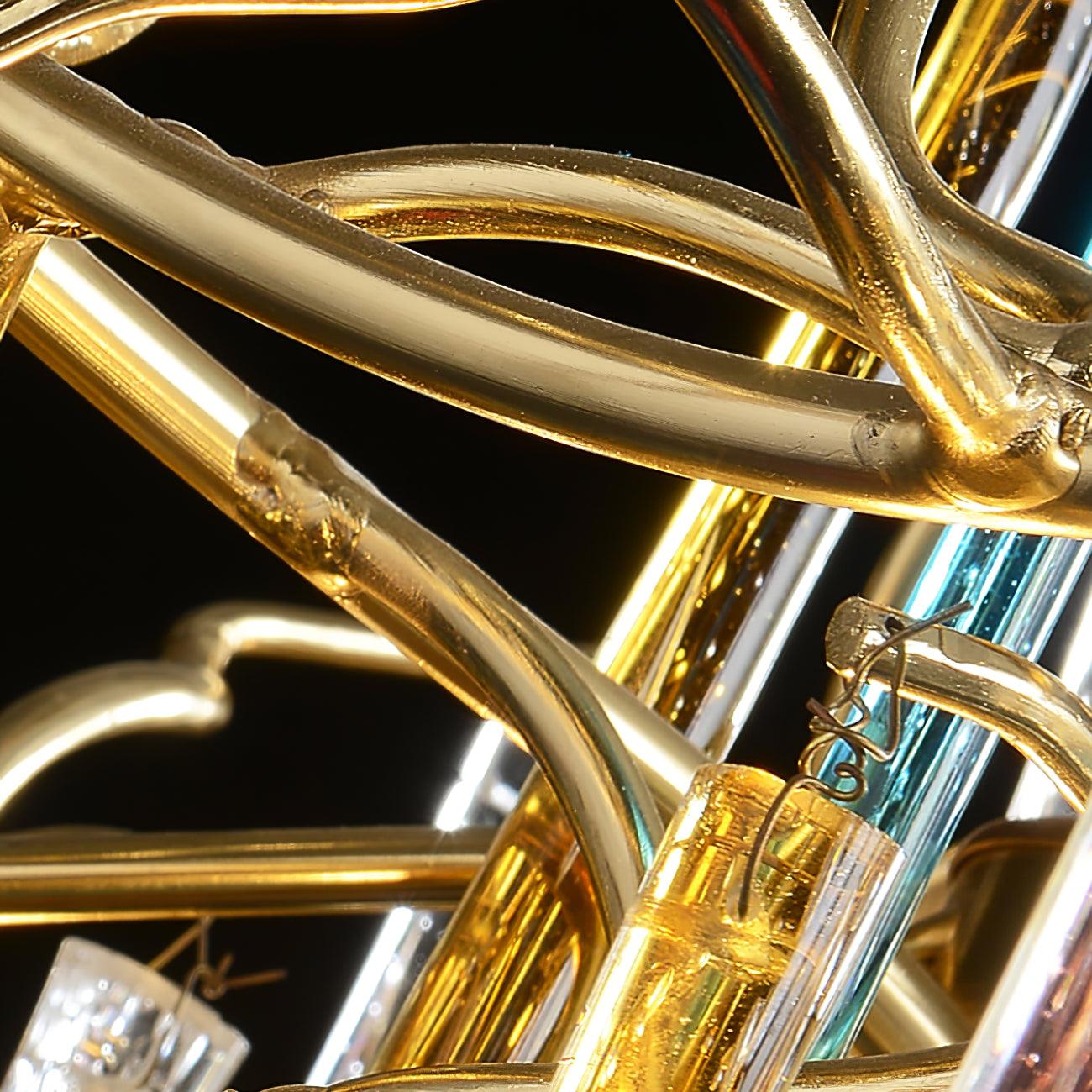 Krashen Chandelier Teardrop Glass Luxe