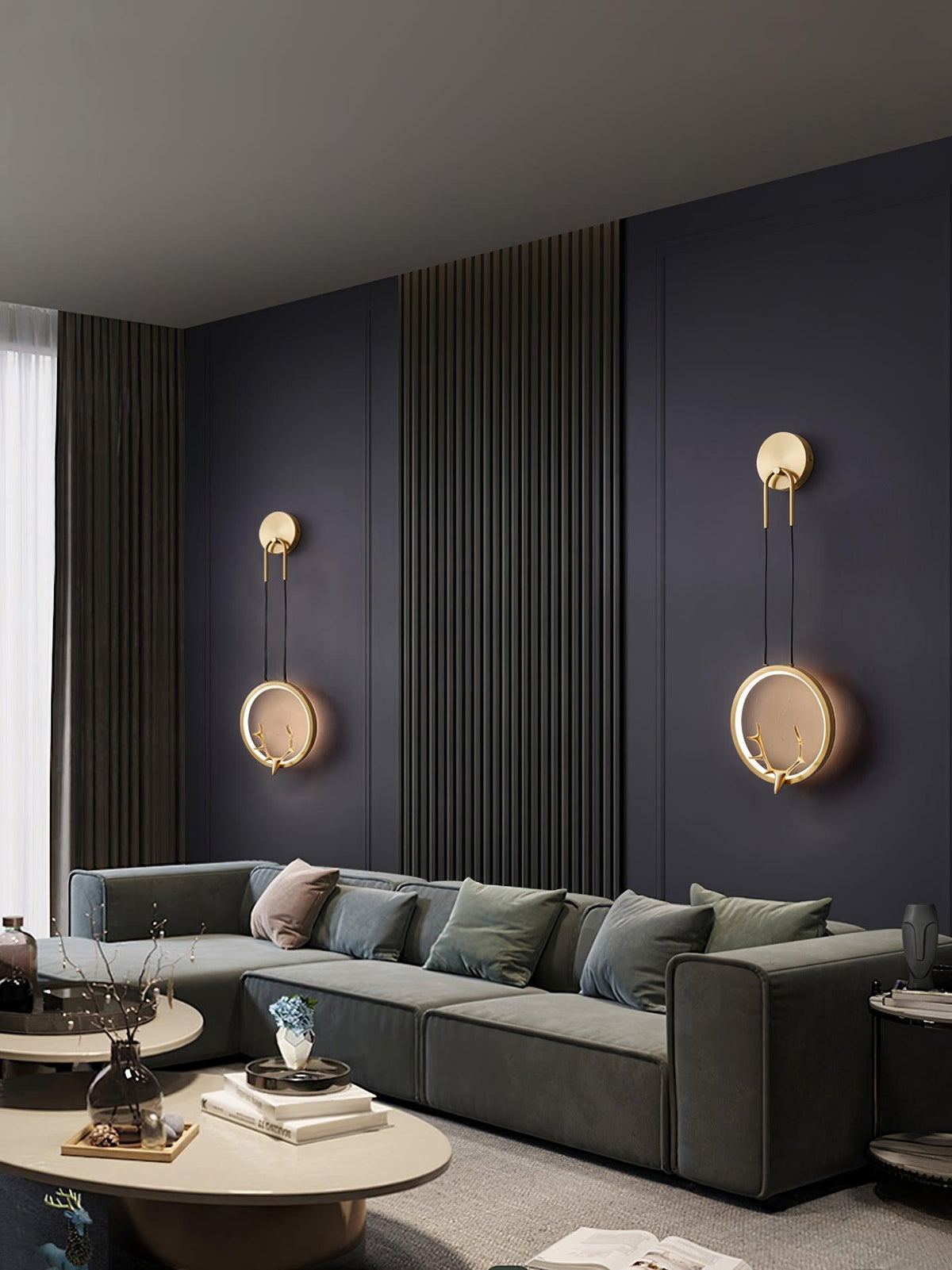 Kirixy Brass Whimsical Wall Lamp