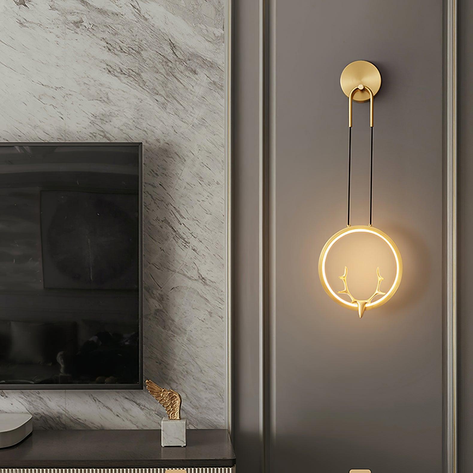 Kirixy Brass Whimsical Wall Lamp