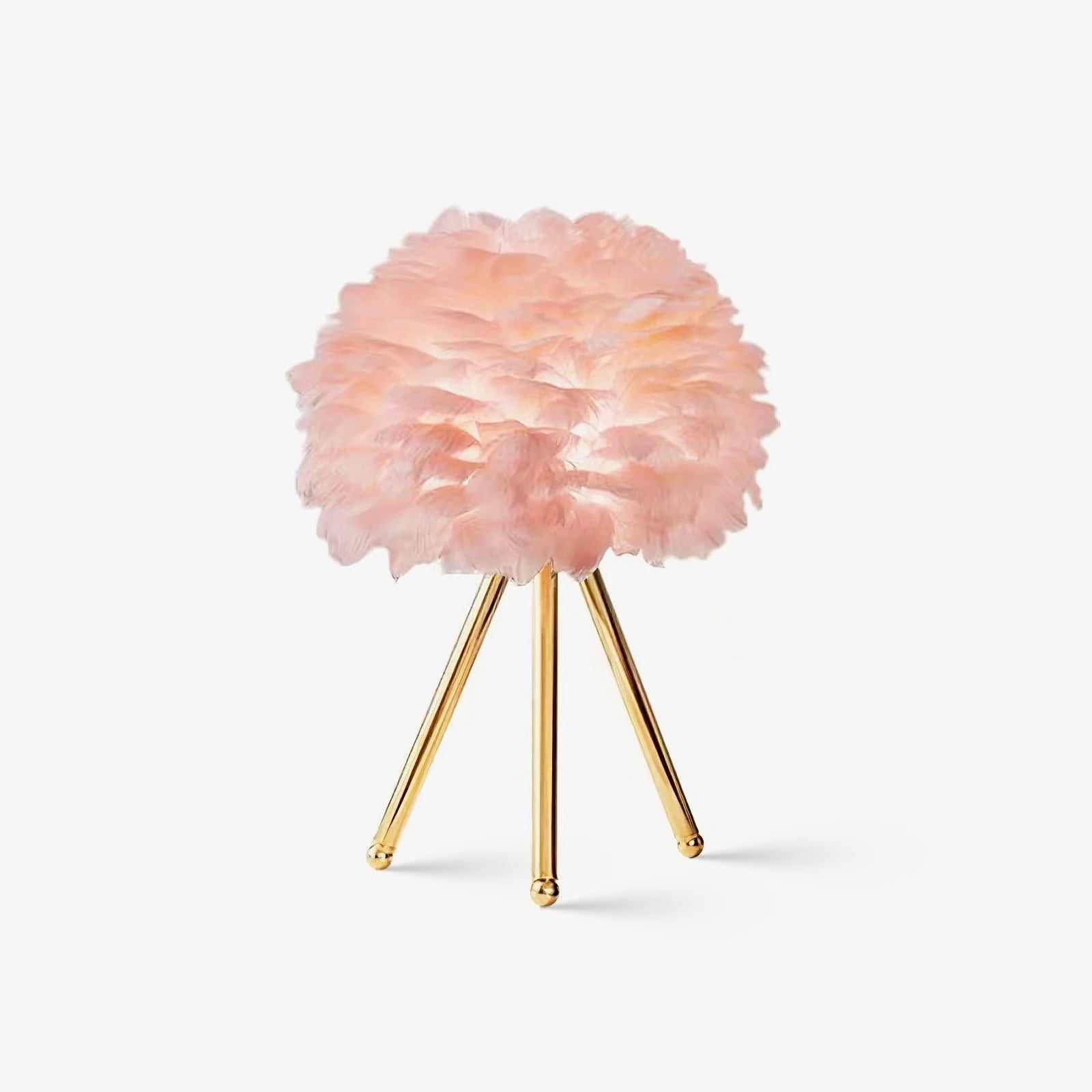 Nilo Feather Feminine Table Lamp - Neutral Decor