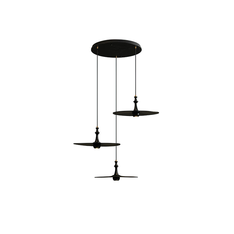 Syrinyra Sculptural Wood Disc Pendant Light
