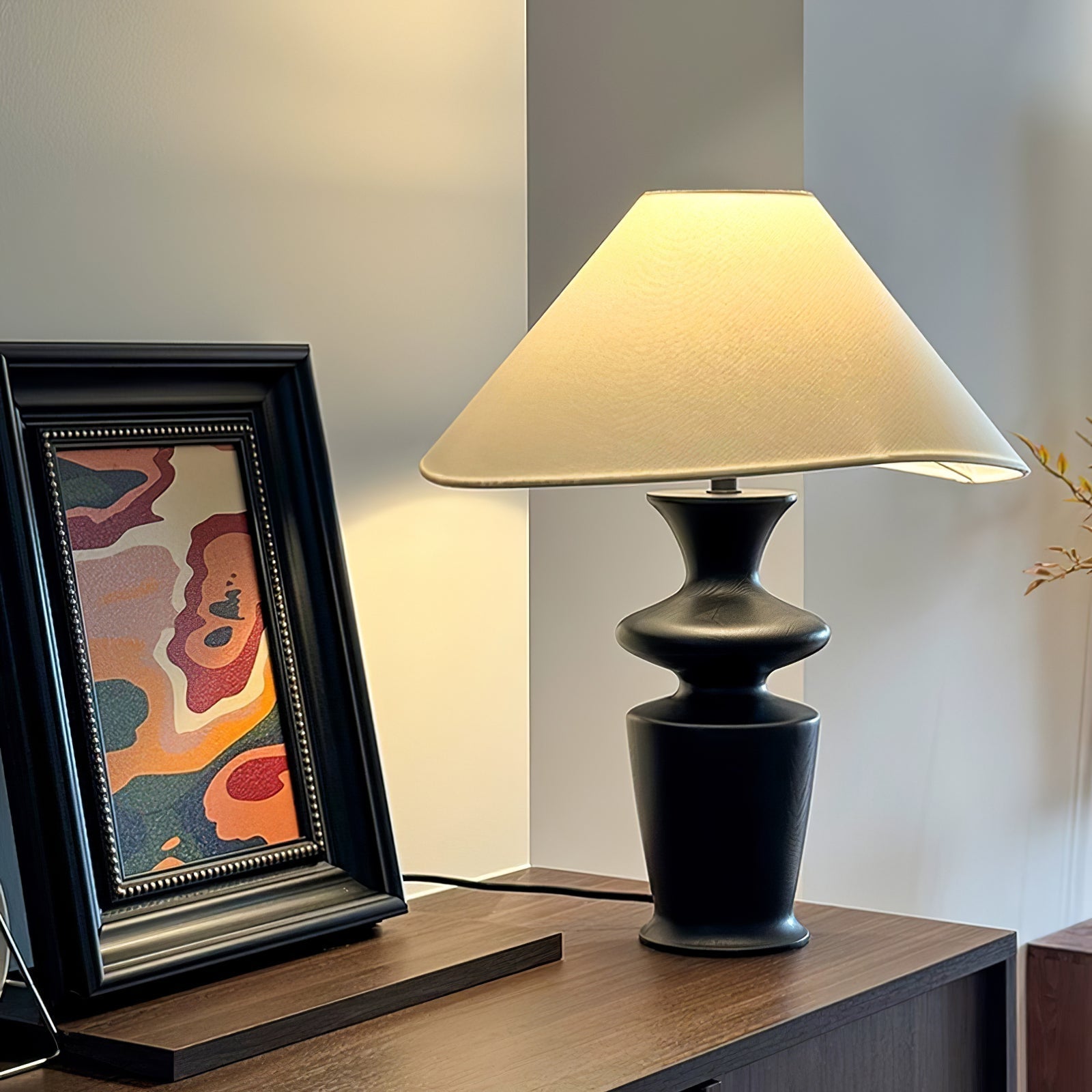 Arius Vintage Wood Table Lamp