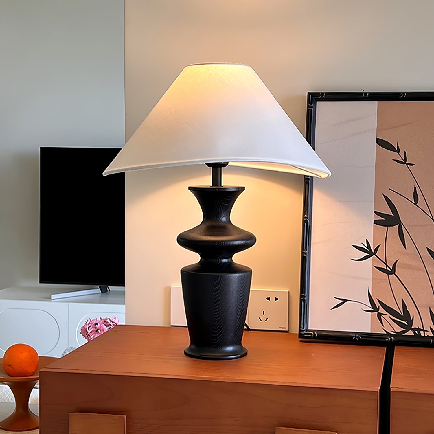 Arius Vintage Wood Table Lamp