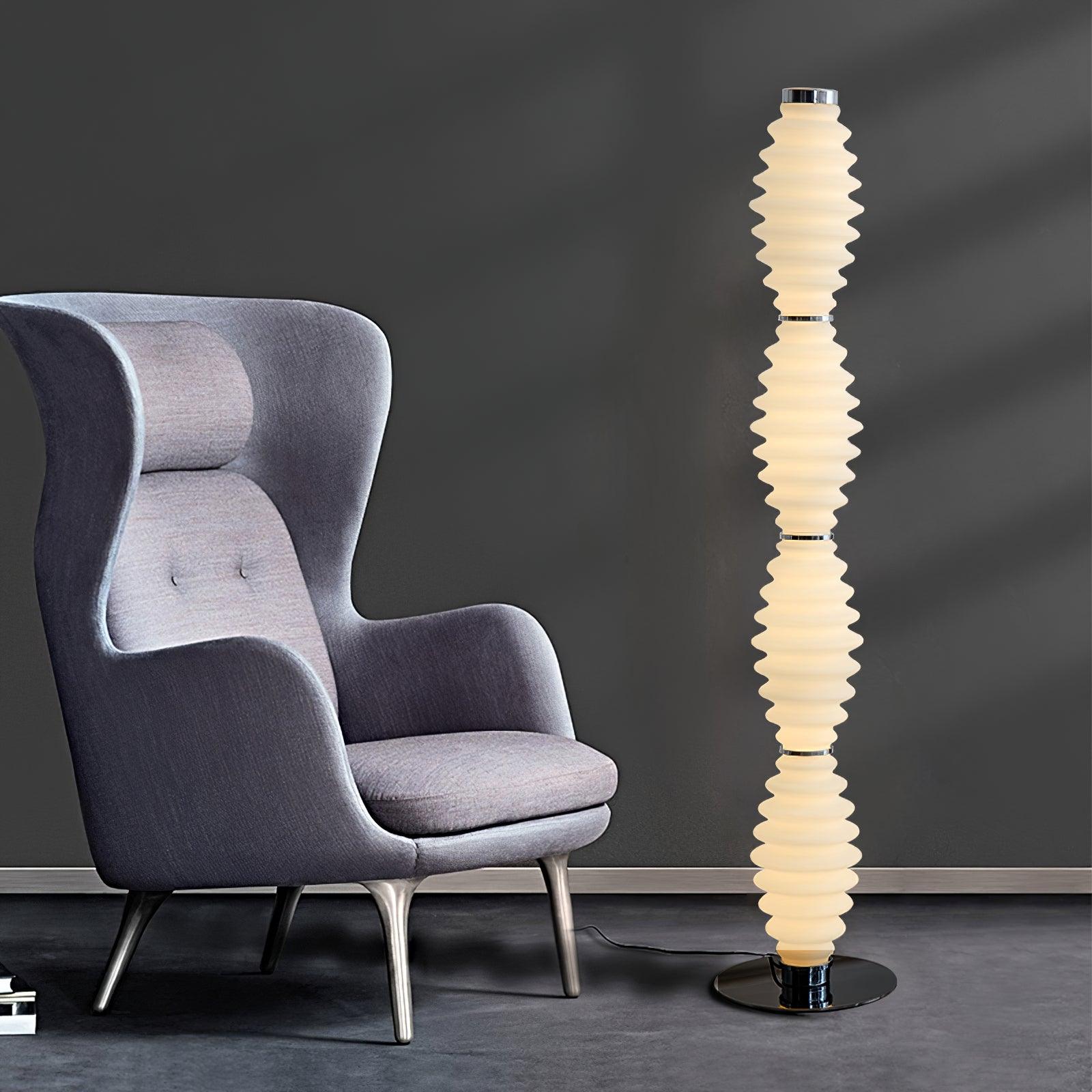 Celerine Glass Modern Floor Lamp
