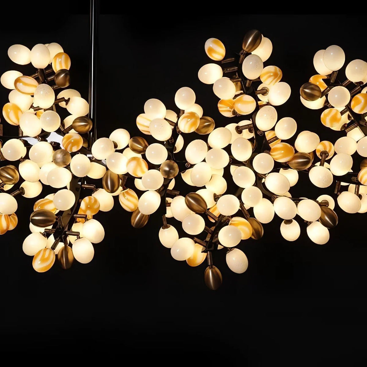 Aldo Elegant Droplet Glass Chandelier