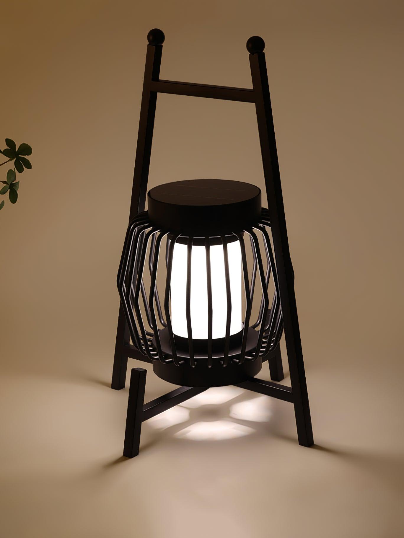 Vithair Oriental Wooden Outdoor Floor Lamp