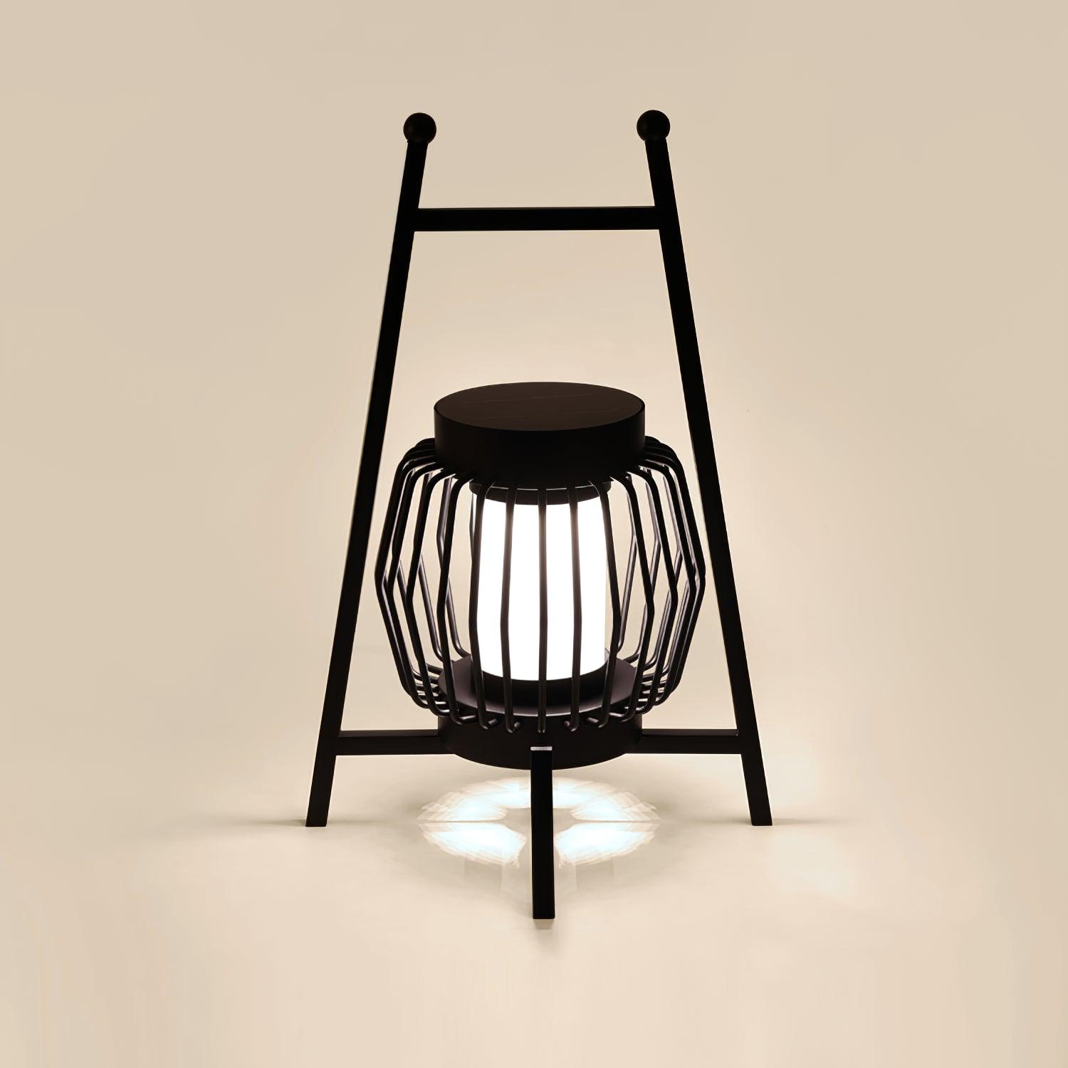 Vithair Oriental Wooden Outdoor Floor Lamp