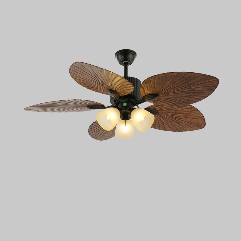 Alora Tropical Wood Ceiling Fan Light - Neutral Decor