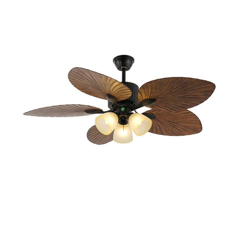Alora Tropical Wood Ceiling Fan Light - Neutral Decor