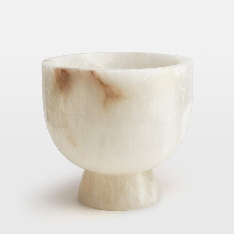 Flima Elegant Green Marble Sculptural Decorative Interior Bowl