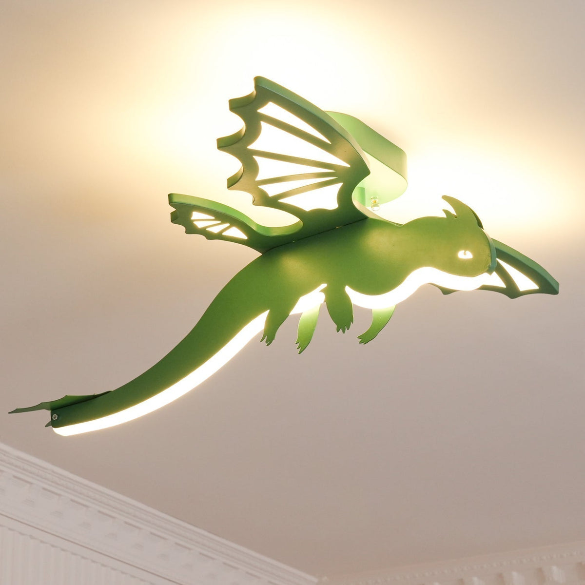 Miriora Ceiling Light Green Dinosaur LED