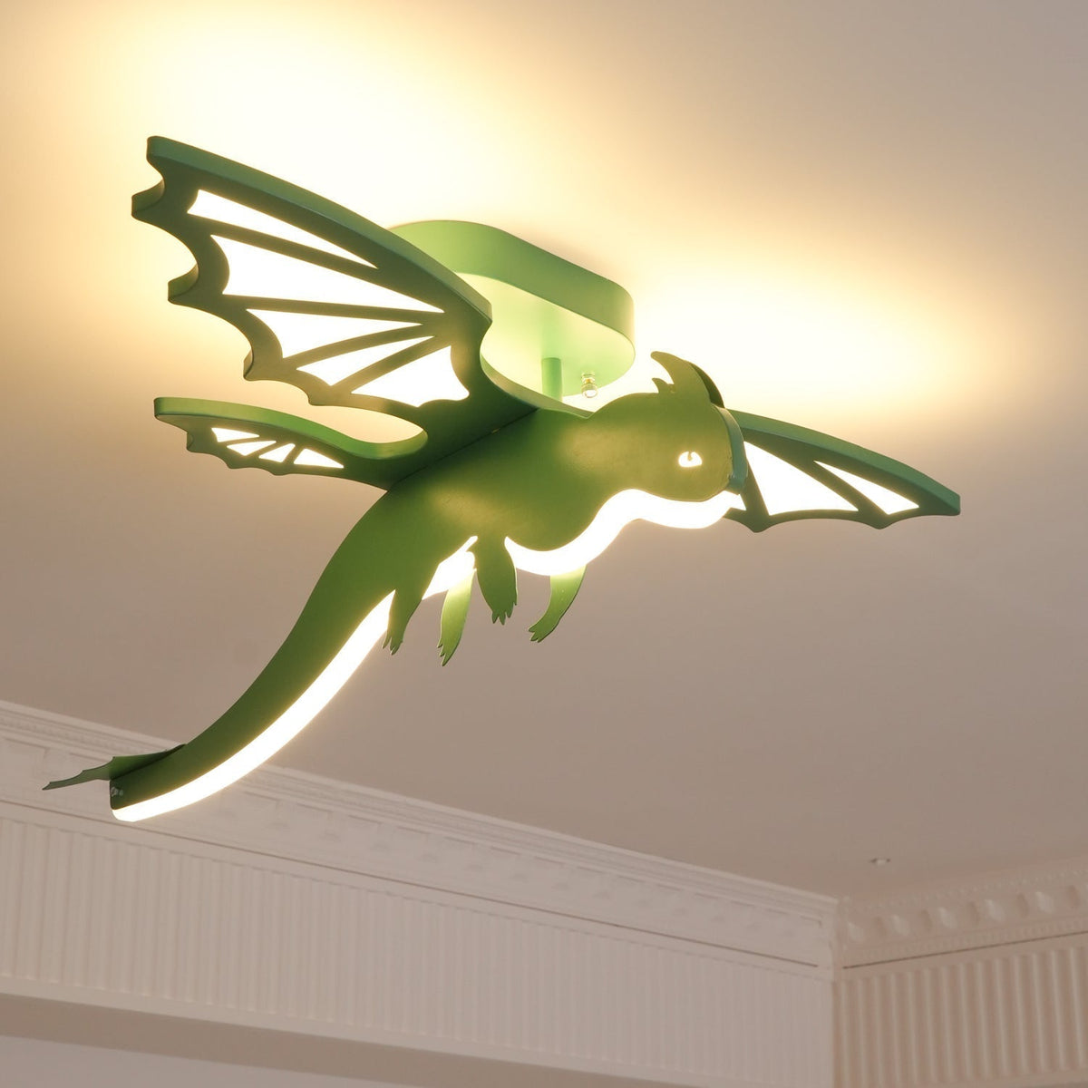 Miriora Ceiling Light Green Dinosaur LED