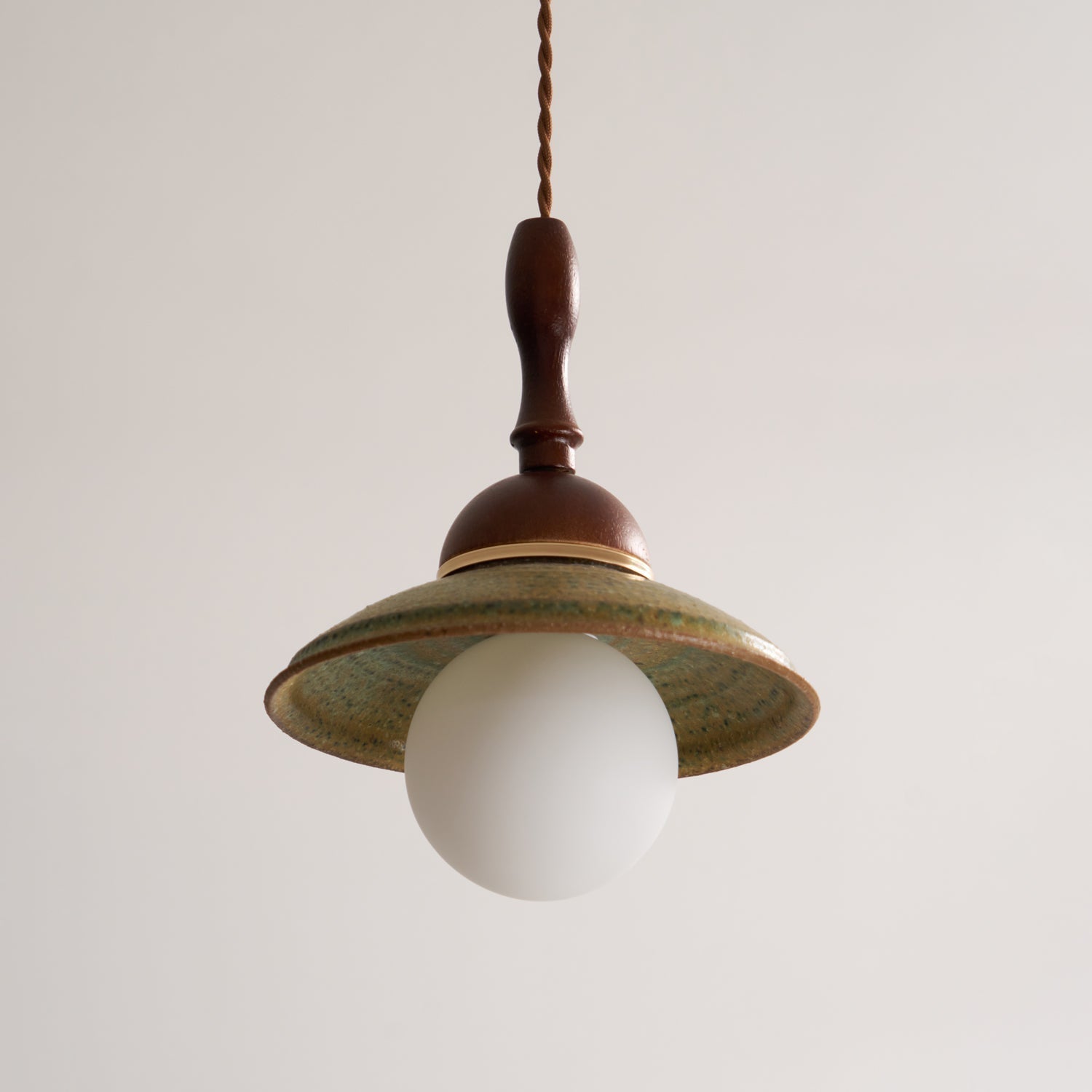 Macell Nordic Art Wood Ceramics Pendant Lamp