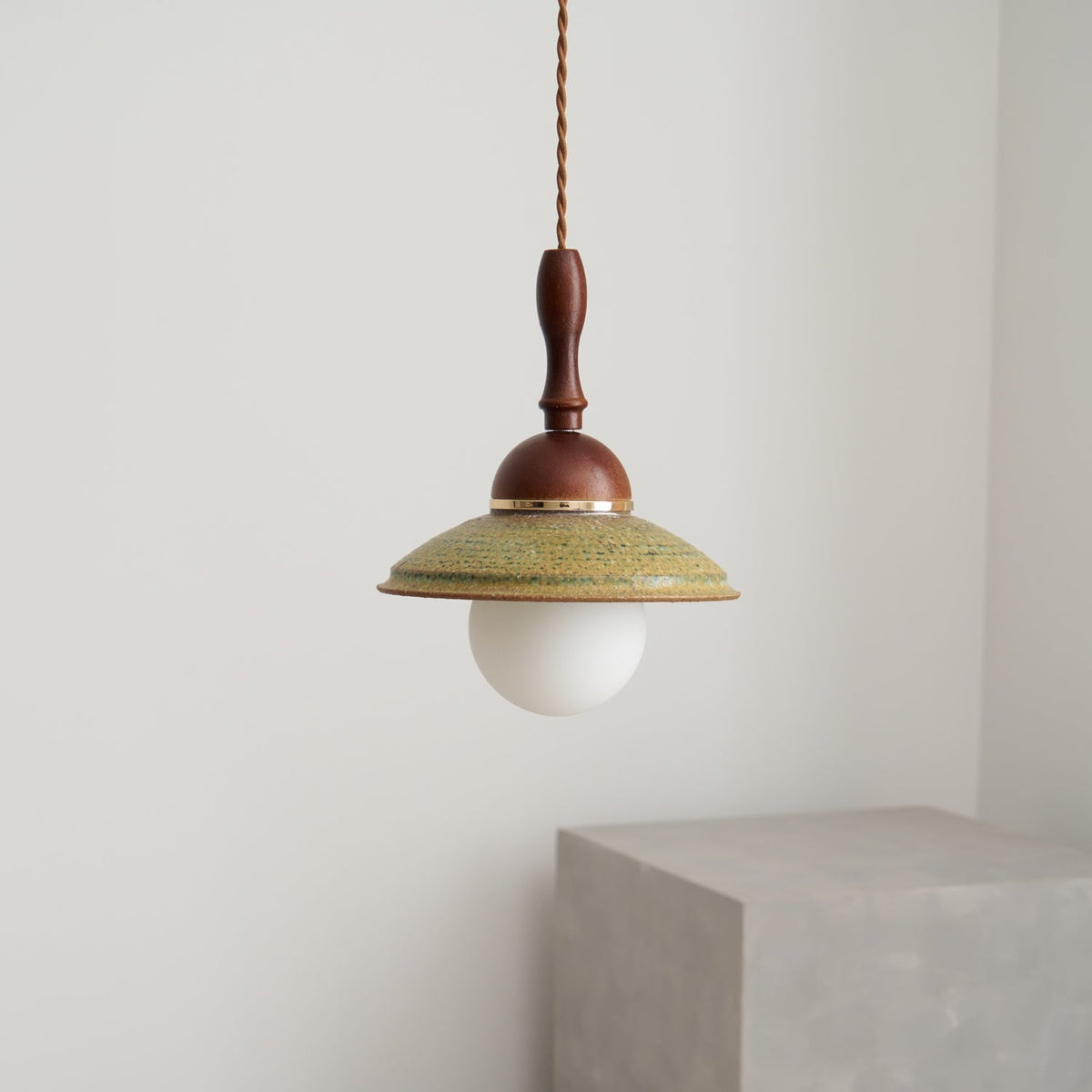 Macell Nordic Art Wood Ceramics Pendant Lamp