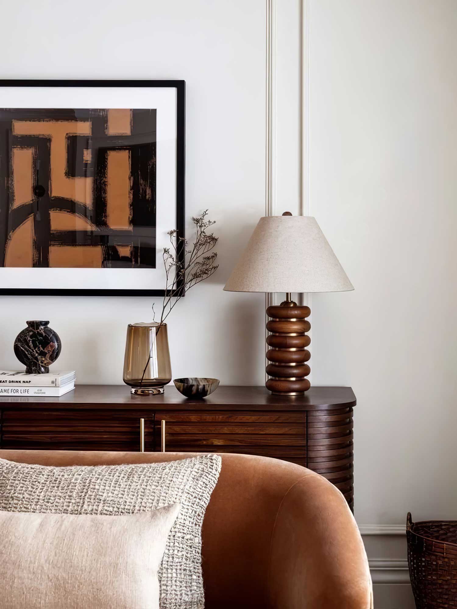 Rinalia Minimalist Wood Table Lamp