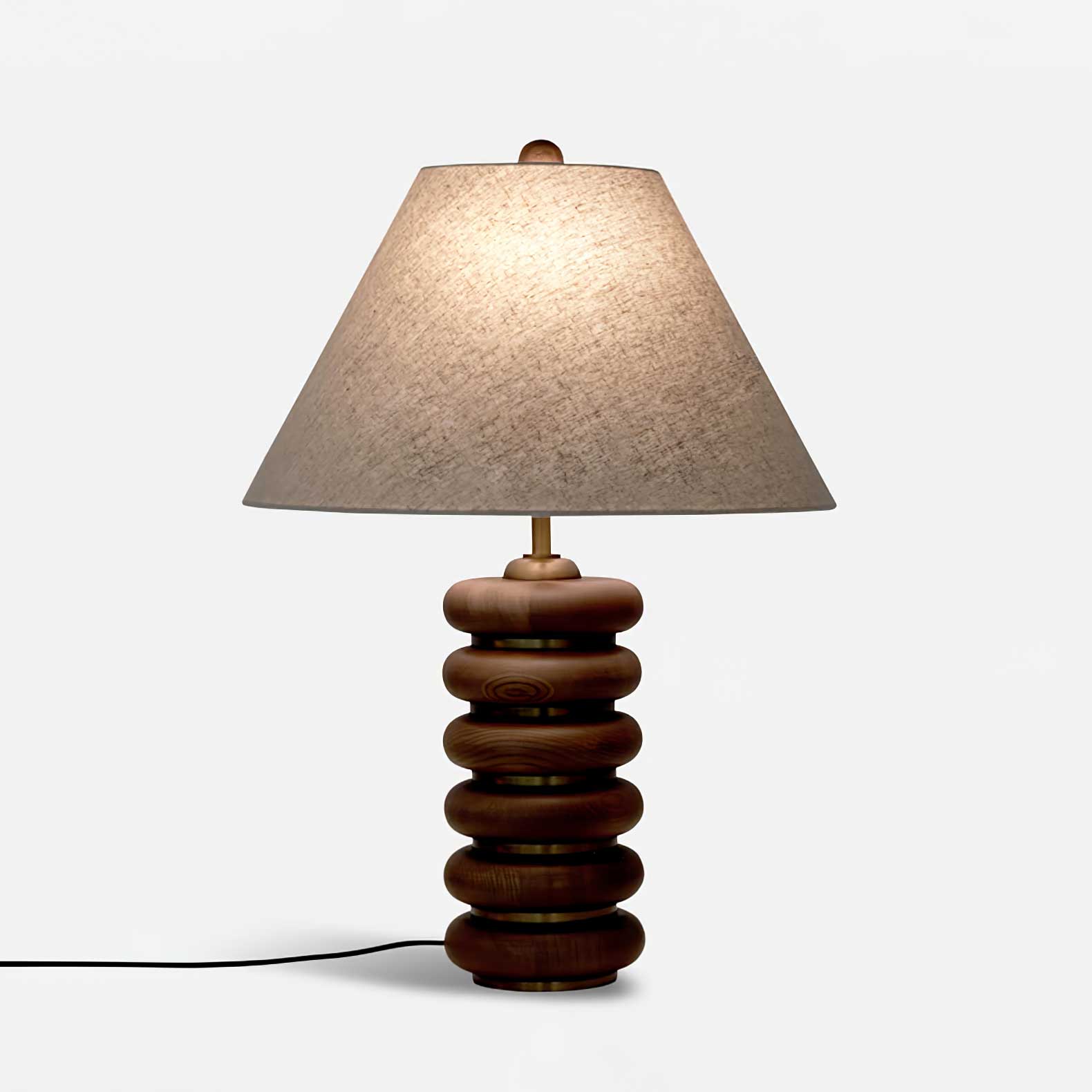 Rinalia Minimalist Wood Table Lamp