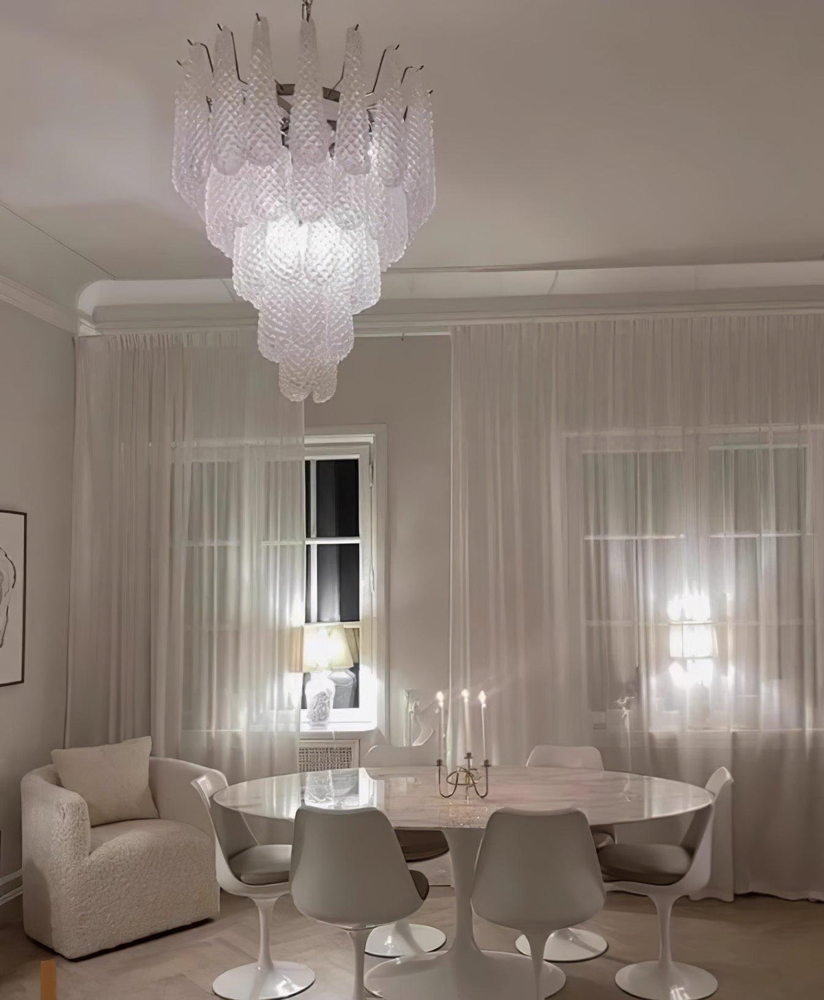Zemaryra Glass Chandelier