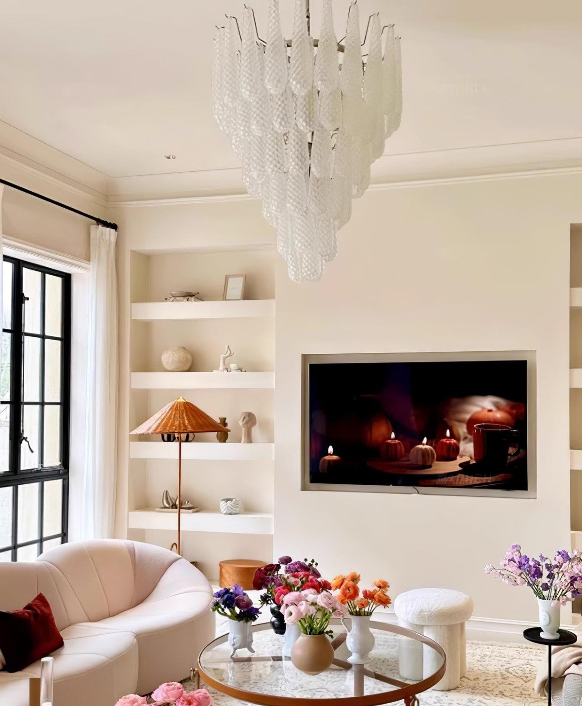 Zemaryra Glass Chandelier