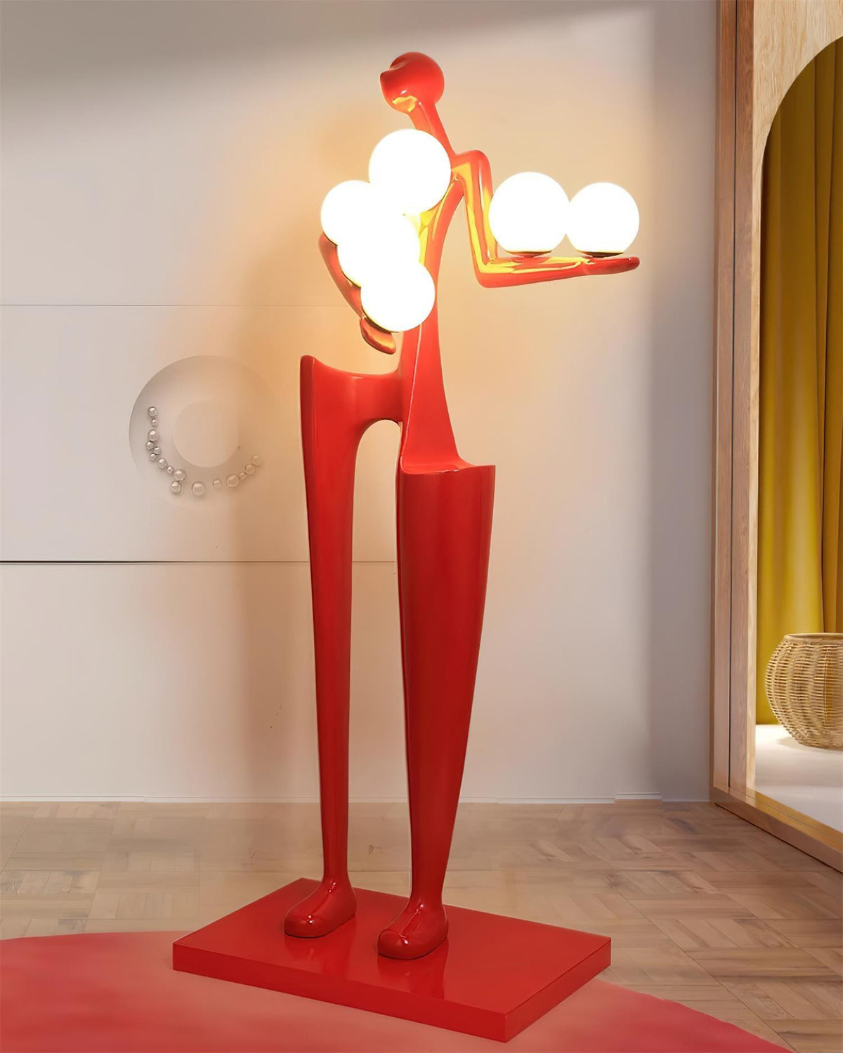 Viraeette Plastic Artistic Floor Lamp