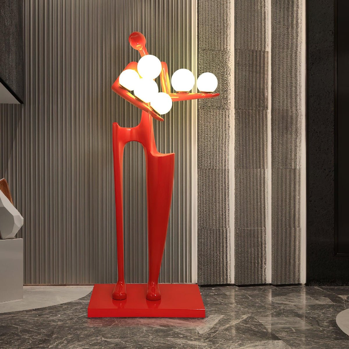 Viraeette Plastic Artistic Floor Lamp