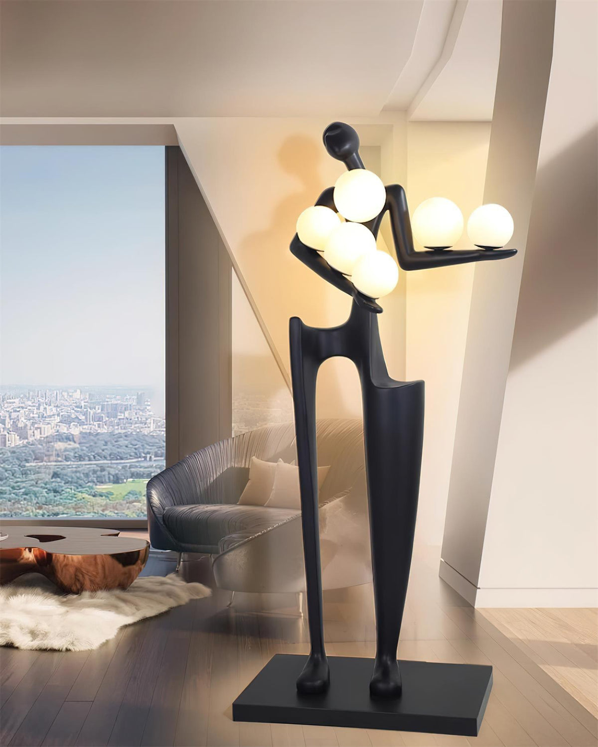Viraeette Plastic Artistic Floor Lamp