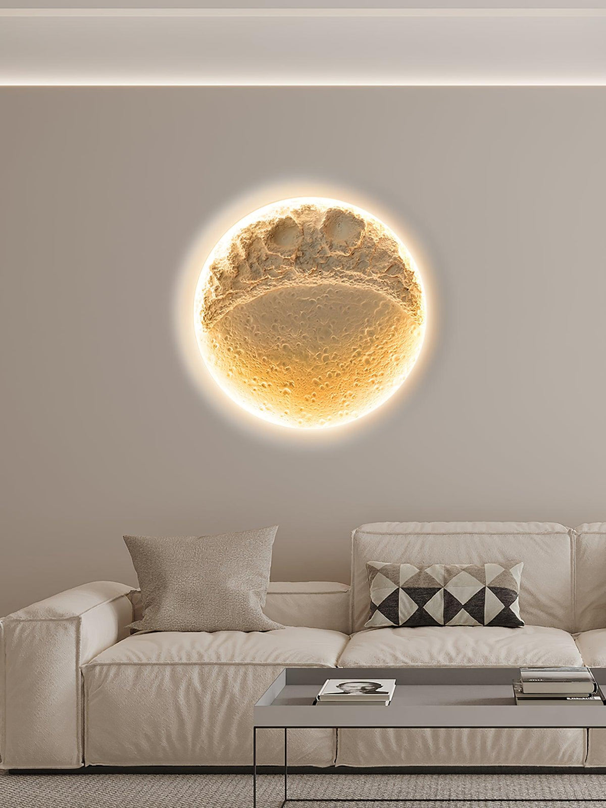 Elaisaine Wall Lamp Gypsum Moon