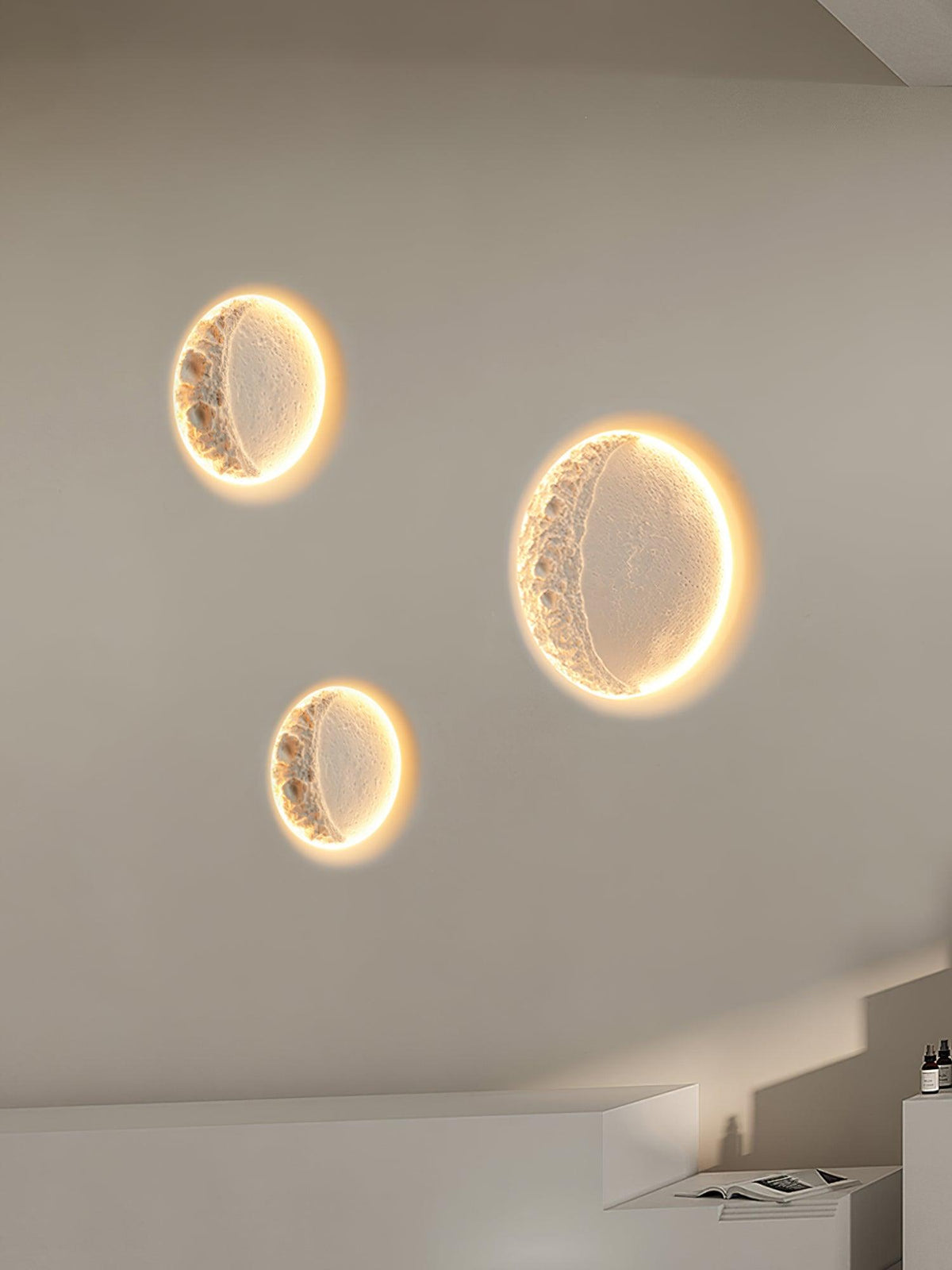Elaisaine Wall Lamp Gypsum Moon