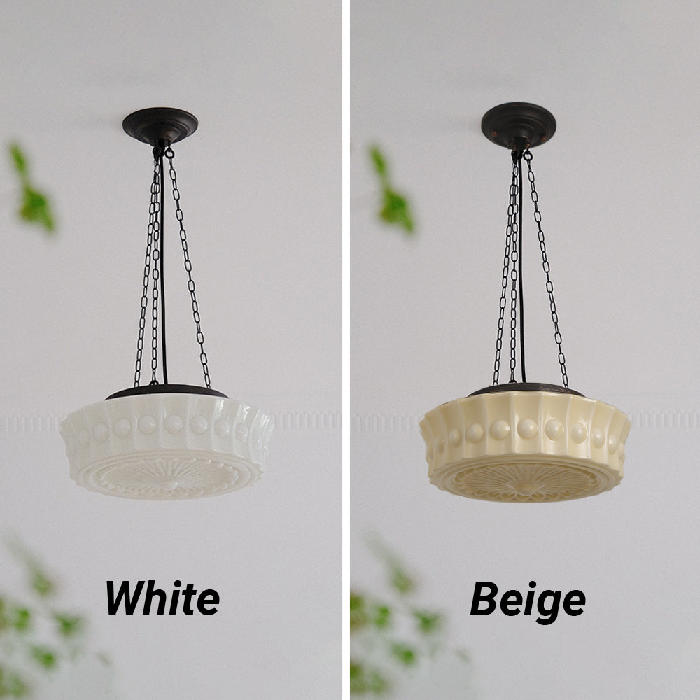 Valentina Vintage French Country Dome Pendant Light Living Room - Neutral Decor