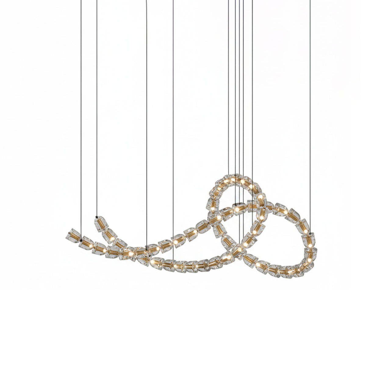 Nexus Gold  Crystal Chandelier