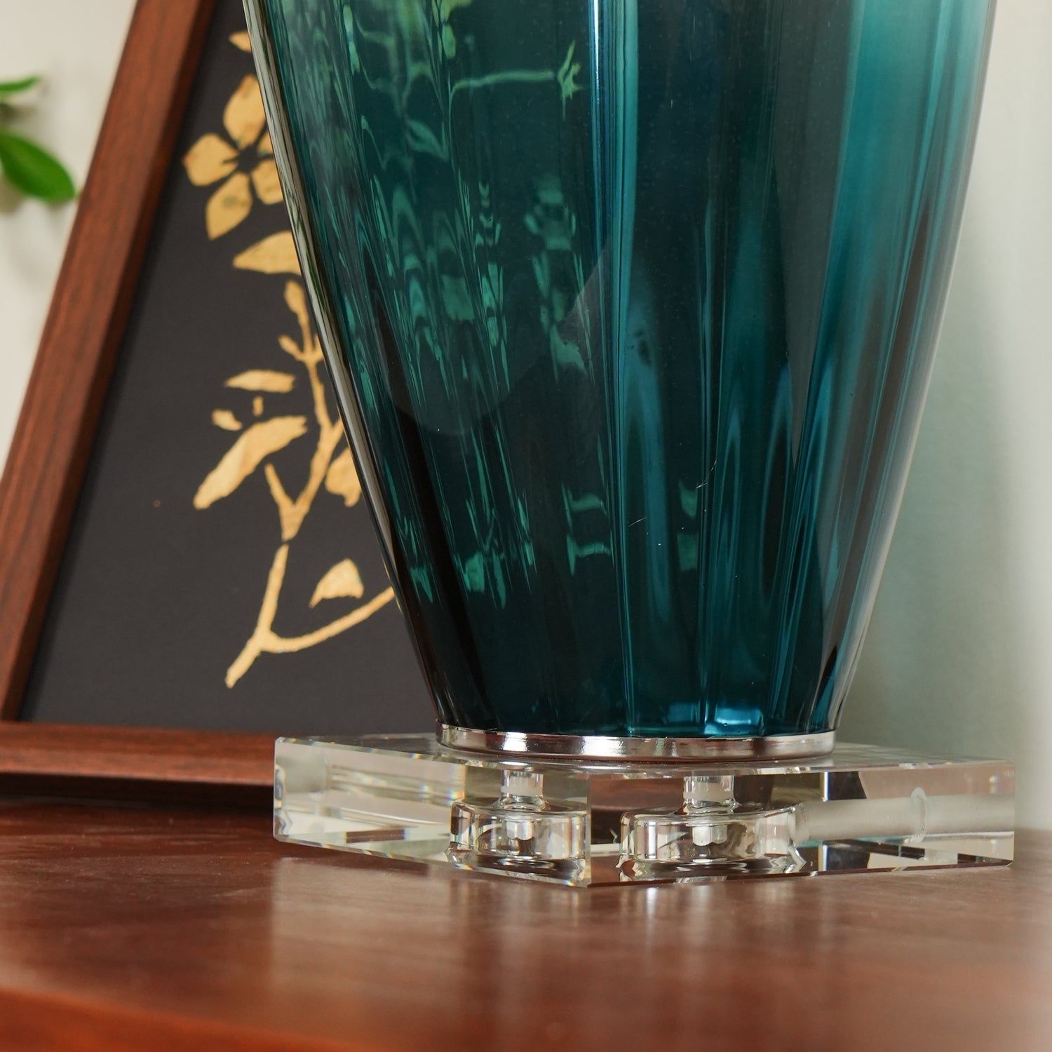 Syphae Glass Table Lamp - Neutral Decor