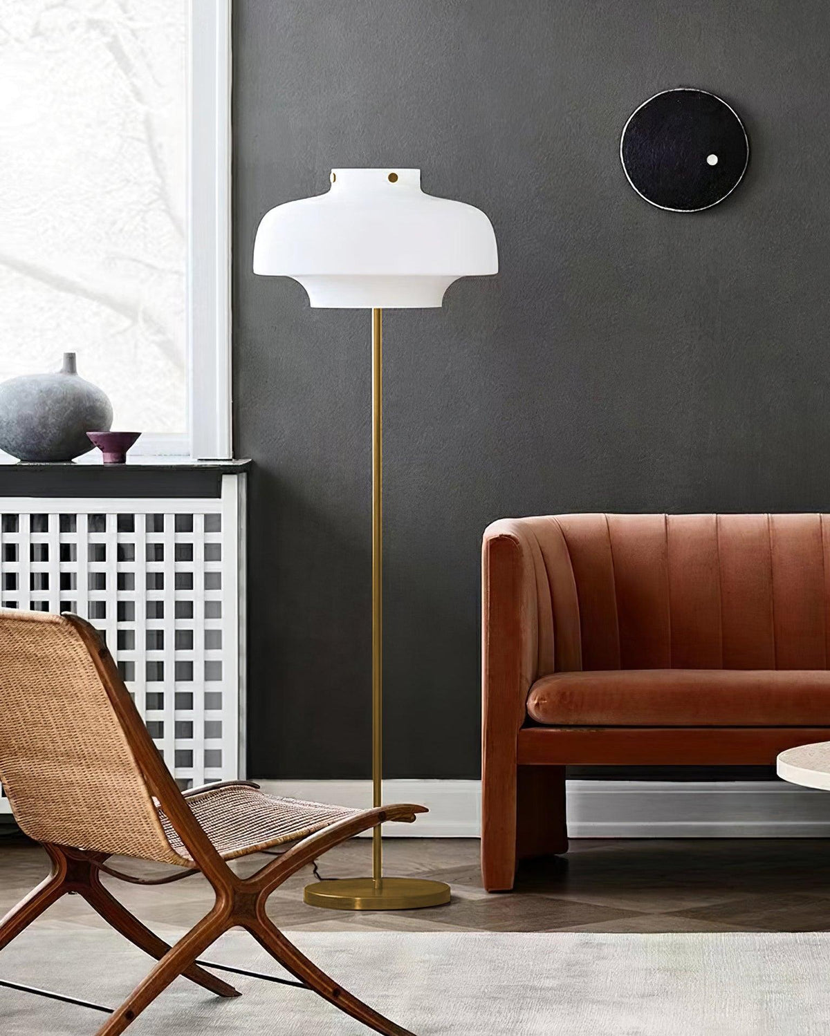 Olzoril Modern Marble Floor Lamp