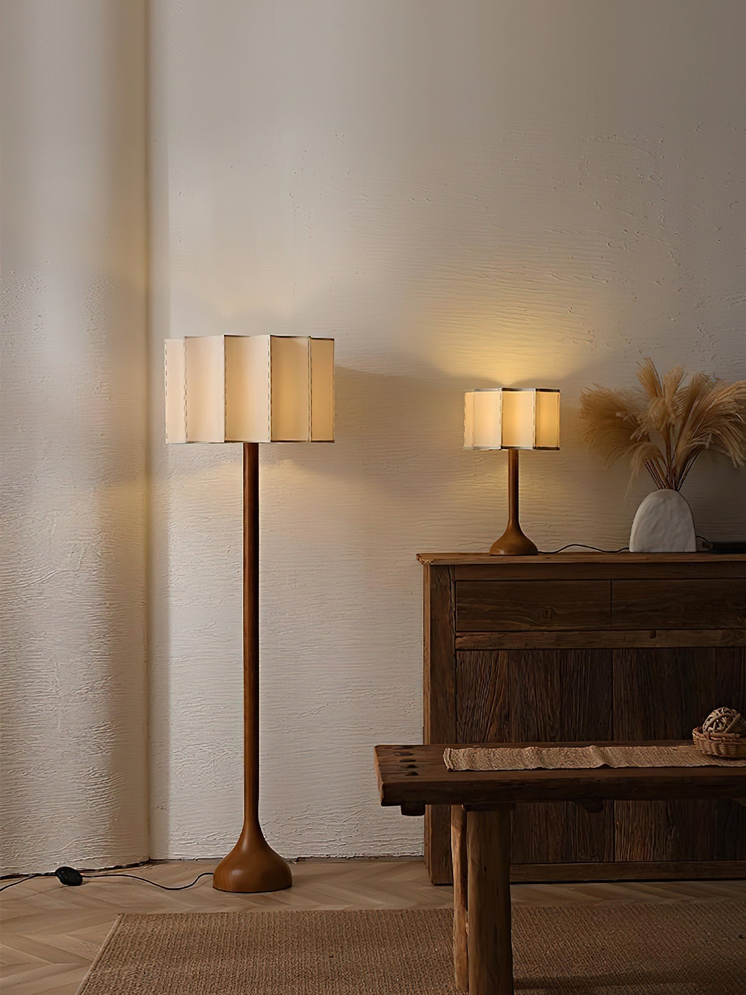 Bexi Minimalist Wood Floor Lamp