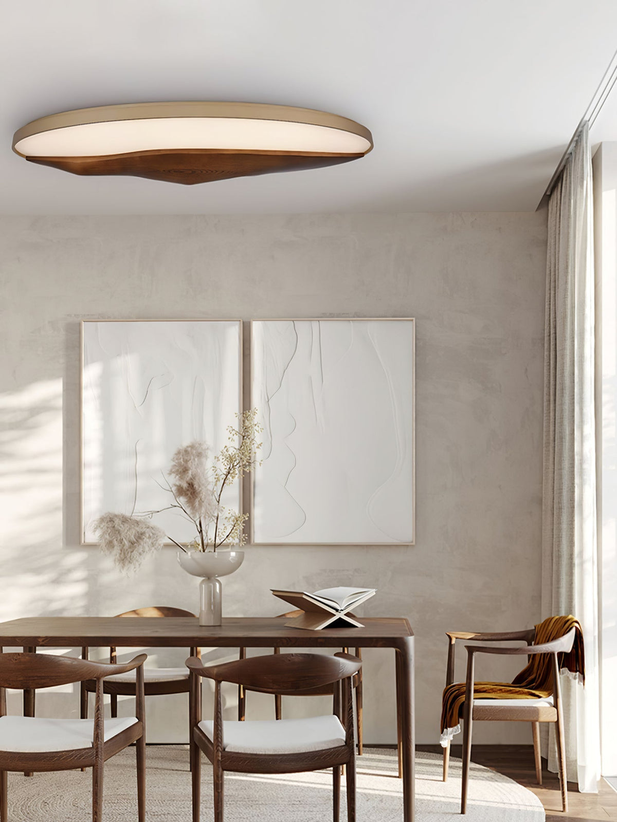 Vishaarae Scandi Wooden Ceiling Light