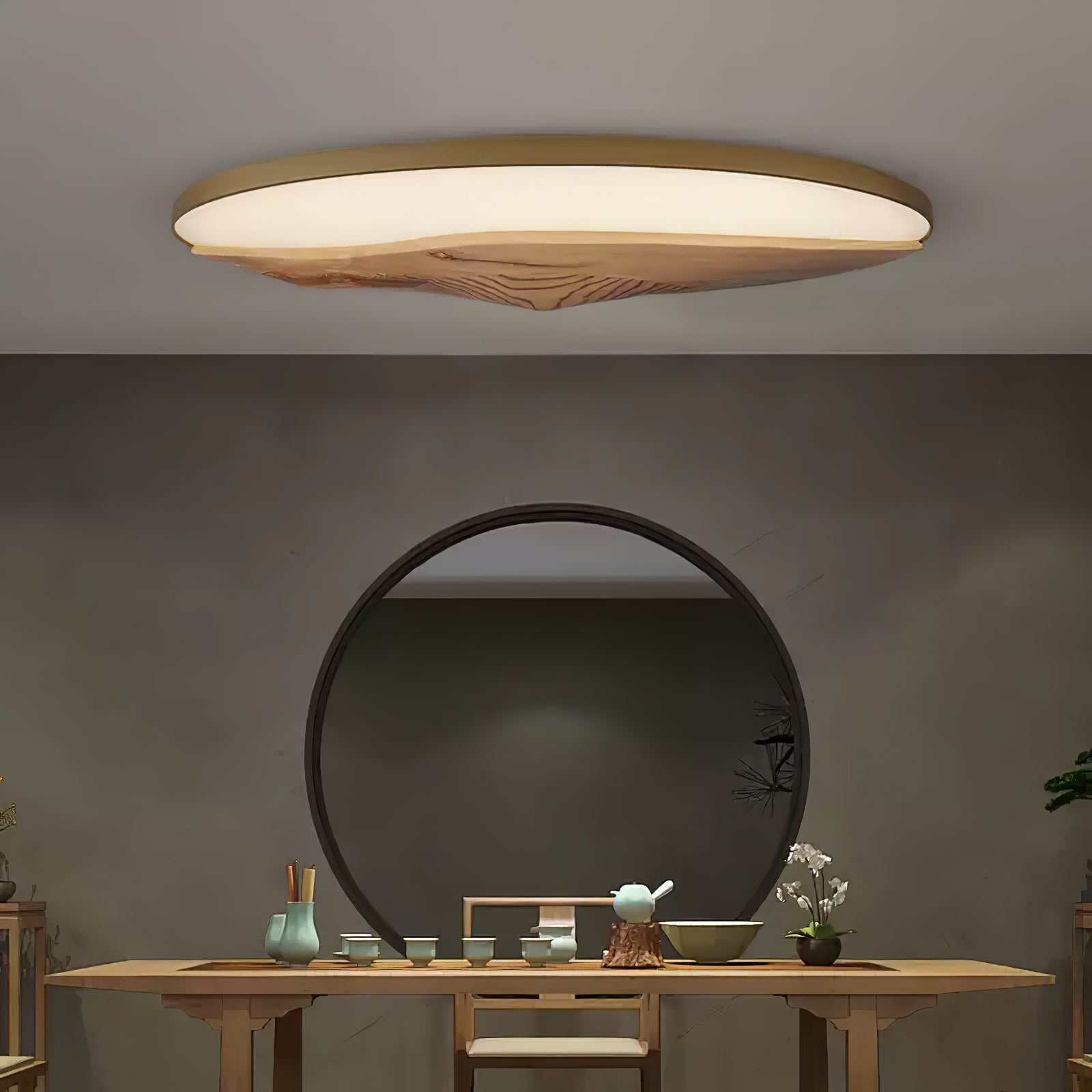 Vishaarae Scandi Wooden Ceiling Light